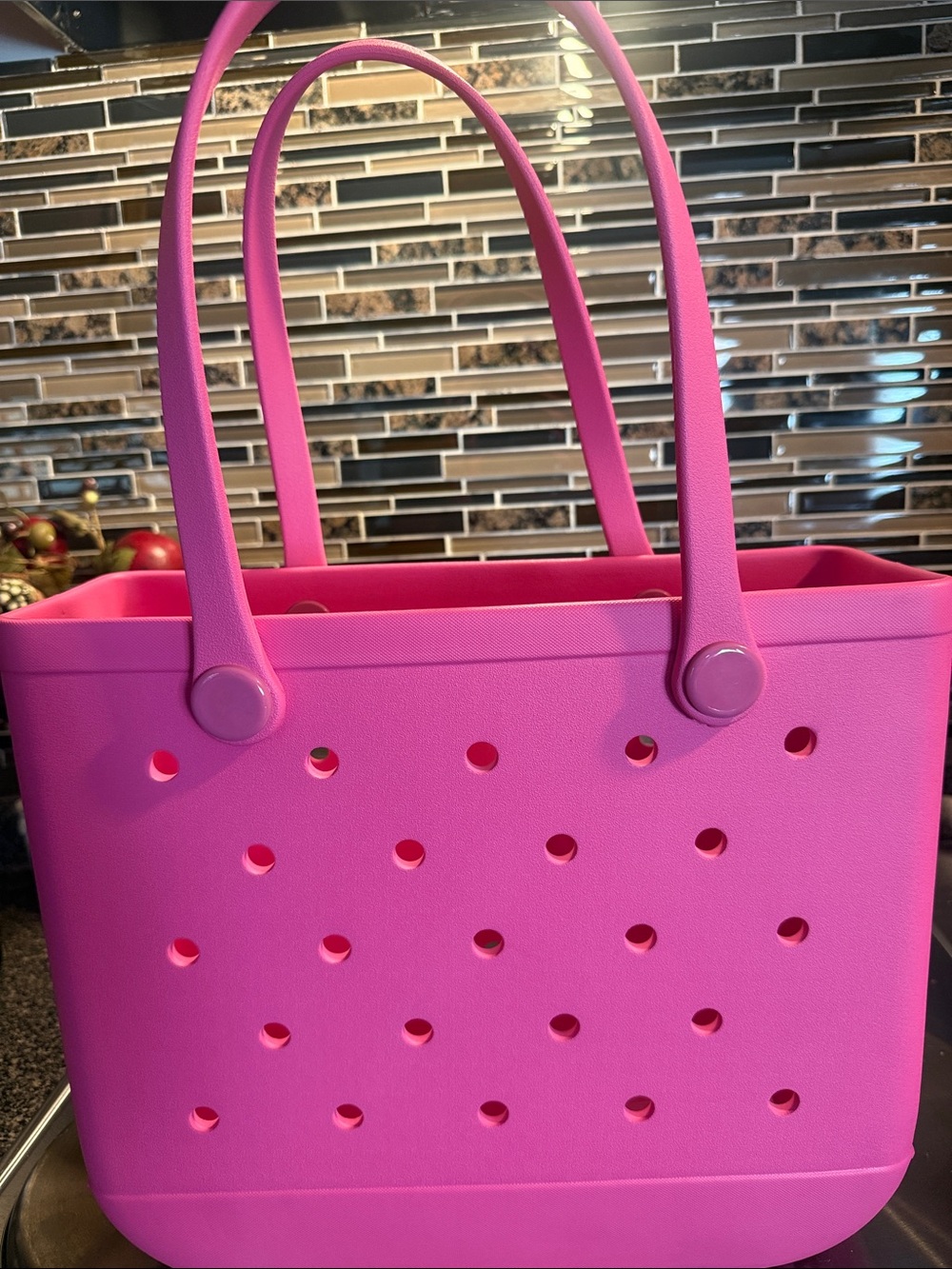 Pink Everyday Tote Bag - Casual Women's Handbag